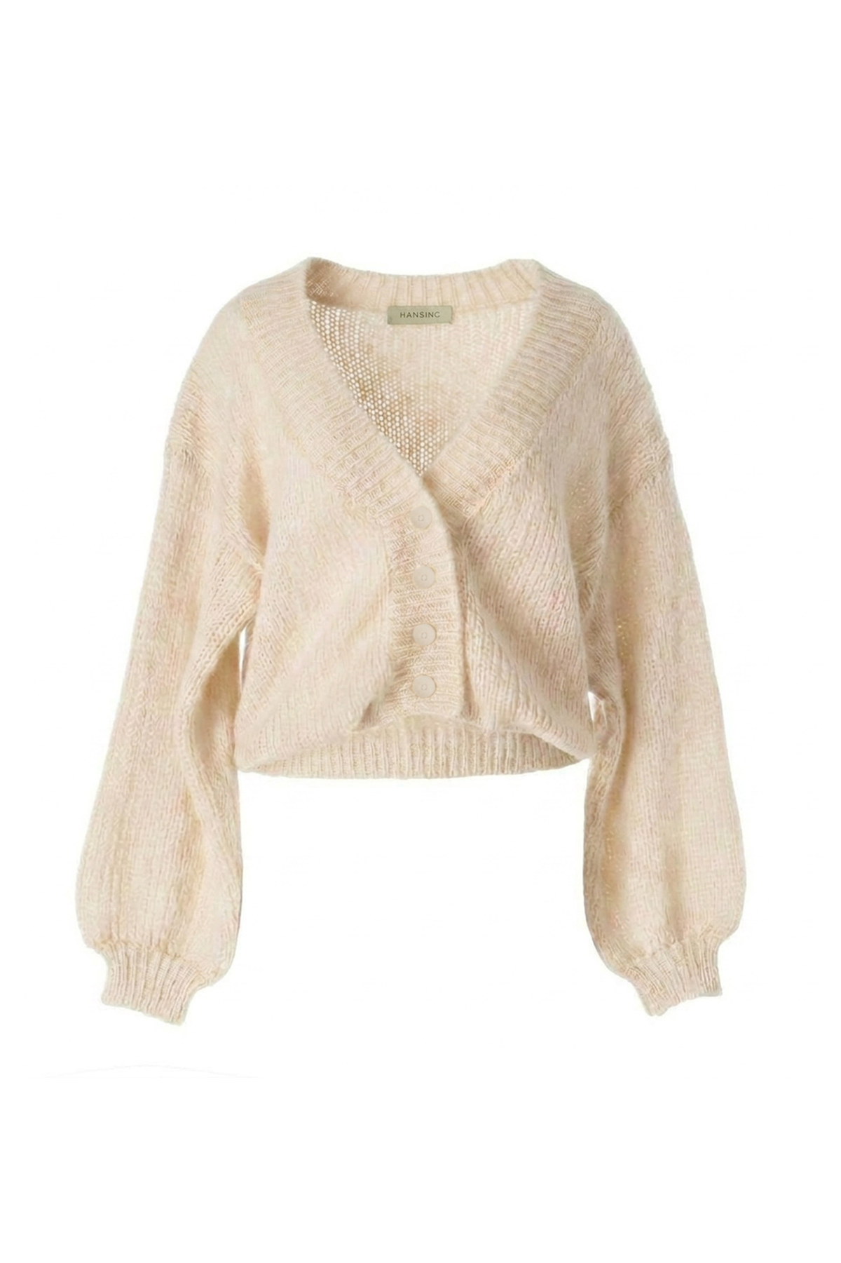 Cropped Cardigan Clotted