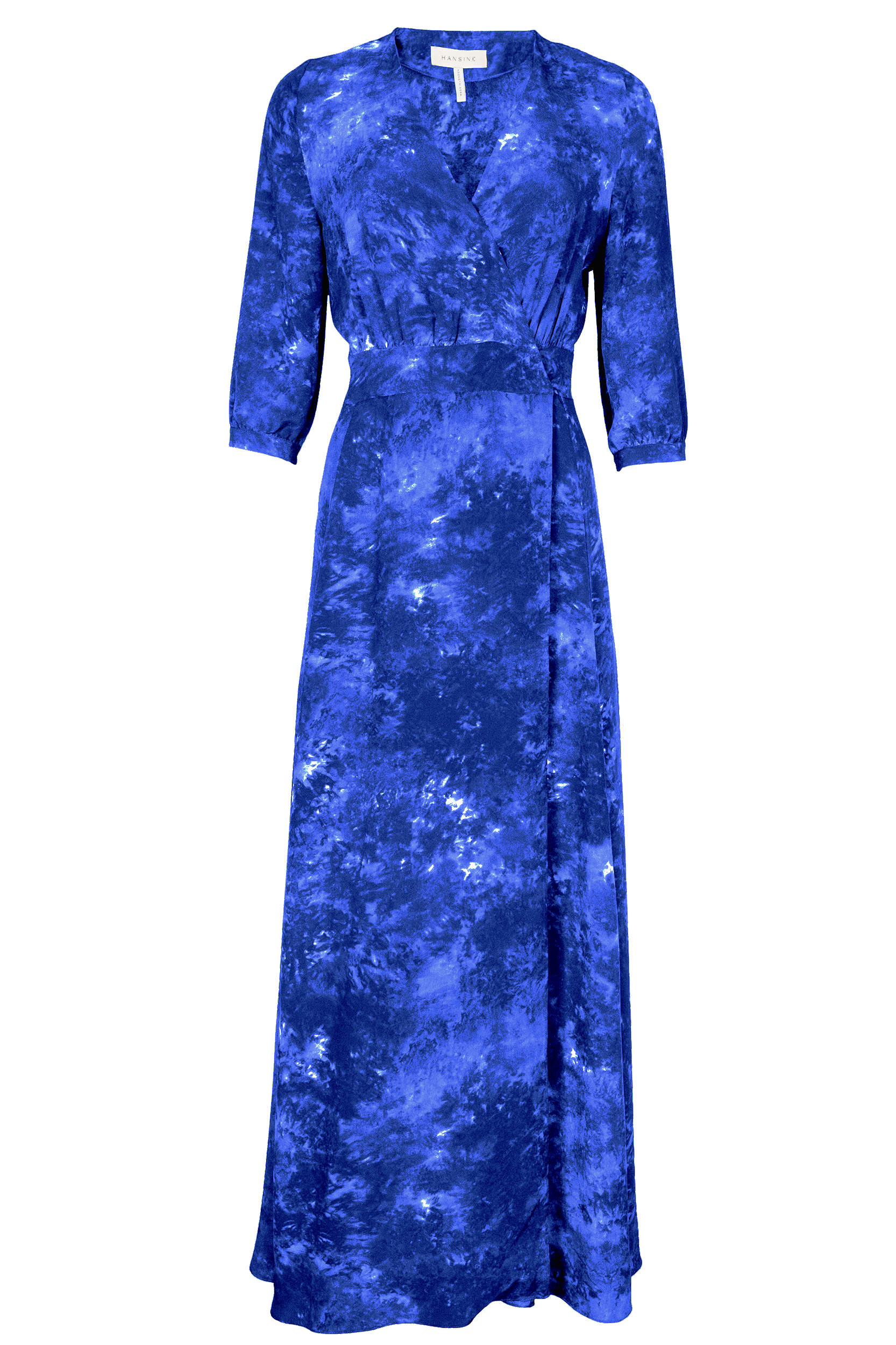 Athena Dress in Jaipur Blue Tie-Dye Print