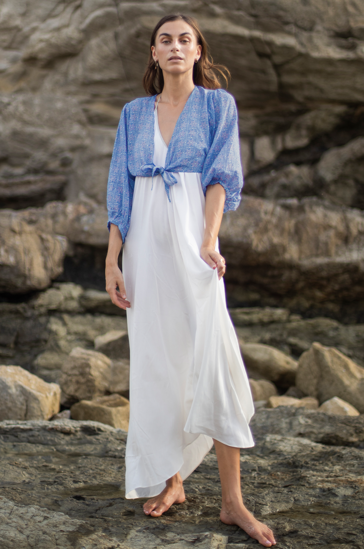 Bolero Cornflower Vintage Petal Print
