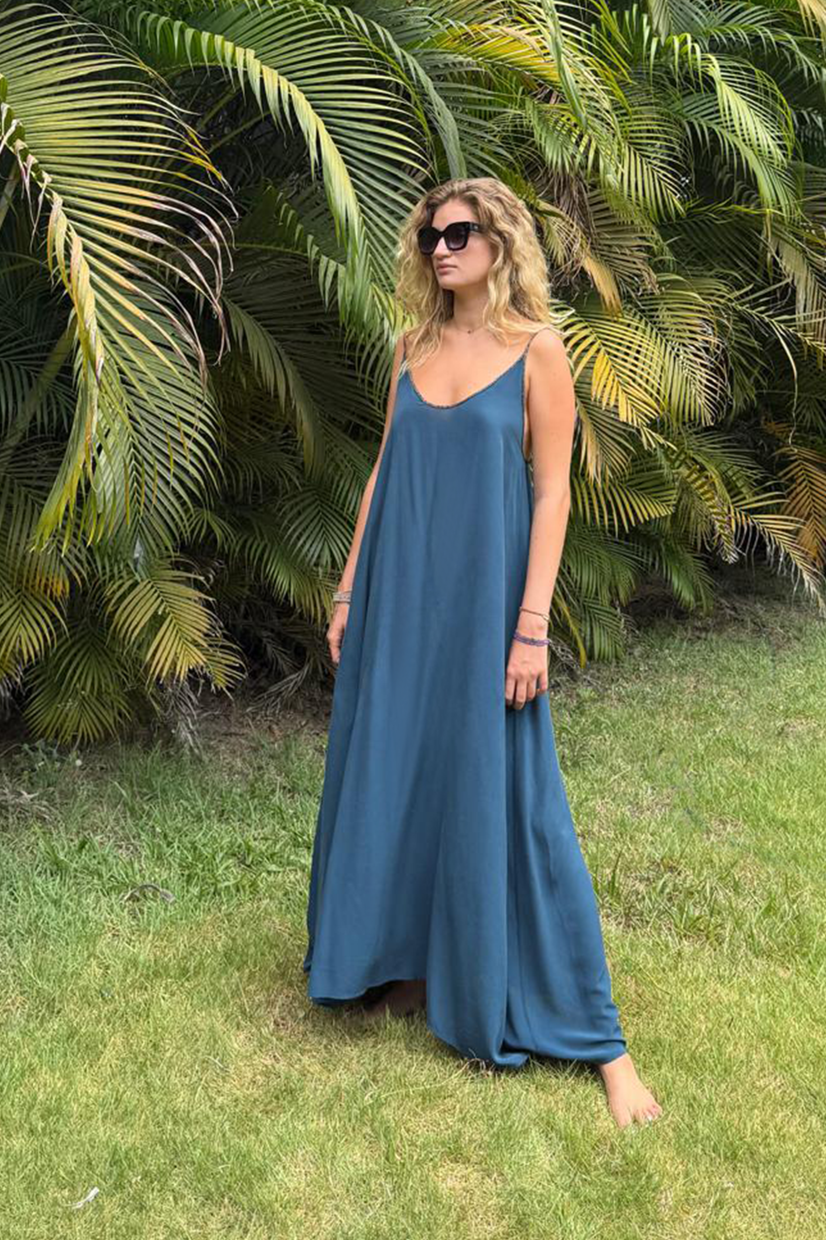 Hestia Dress in Antique Bay Blue