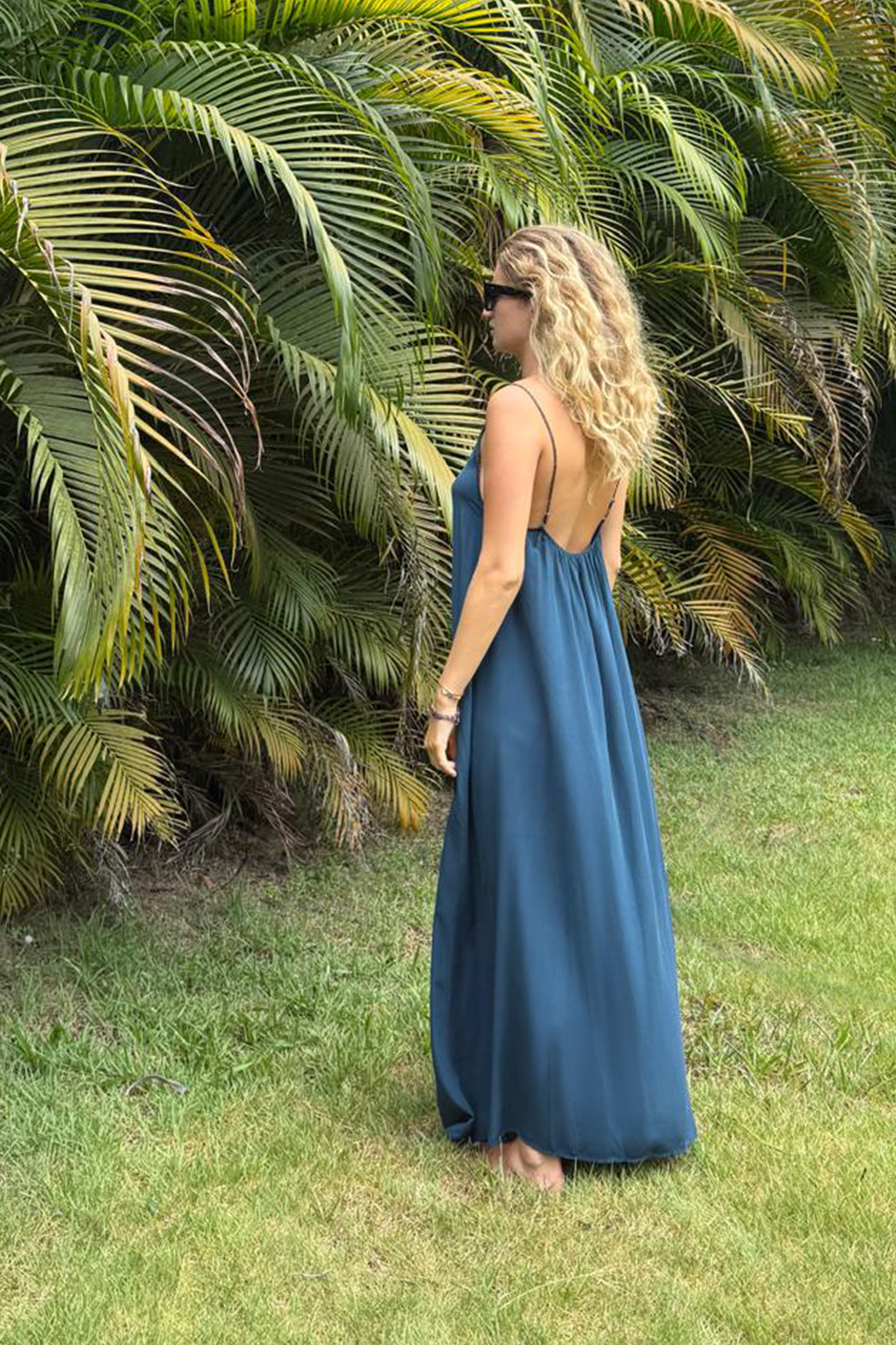 Hestia Dress in Antique Bay Blue