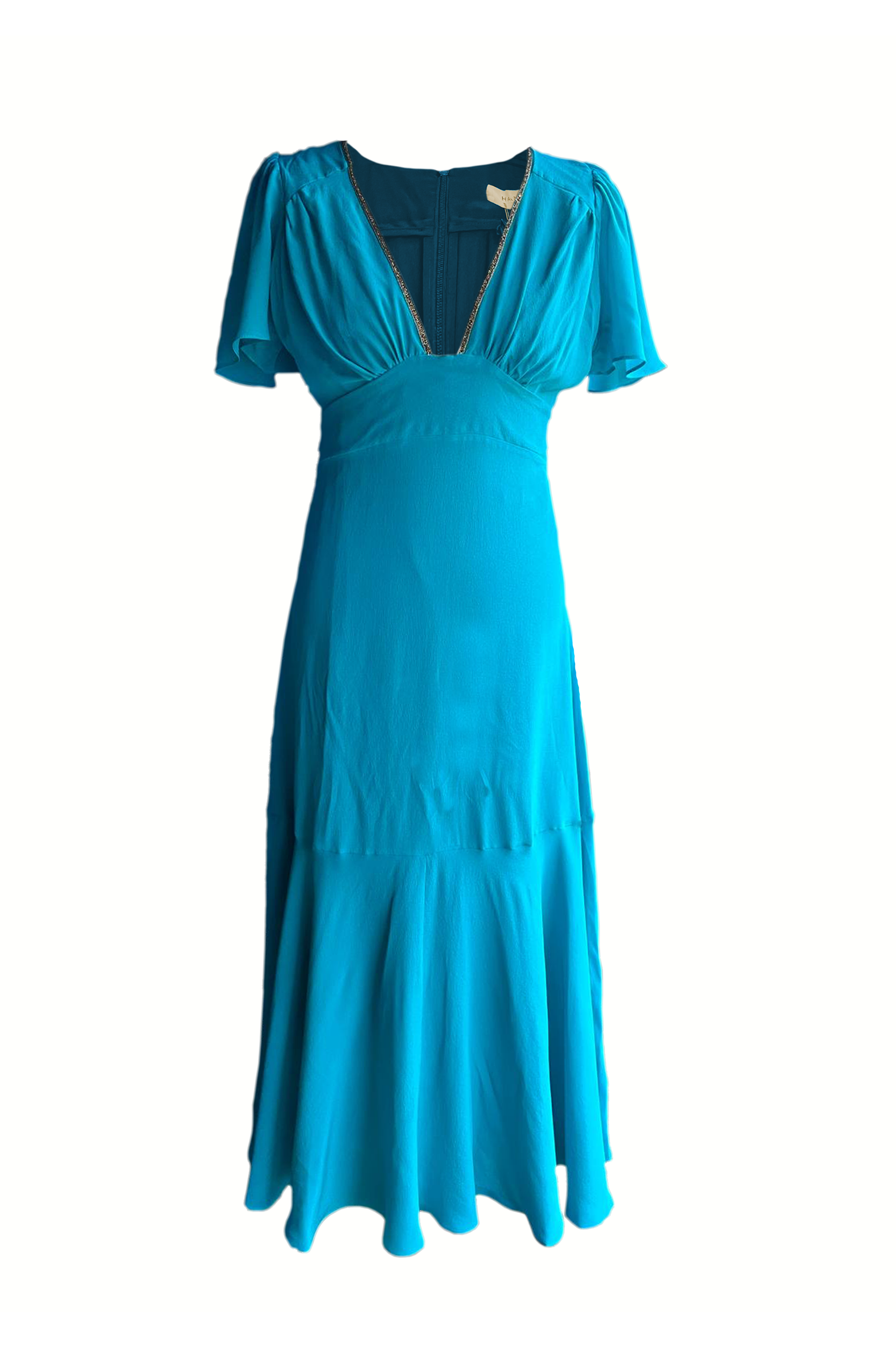 Iris in Block Silk in Kingfisher