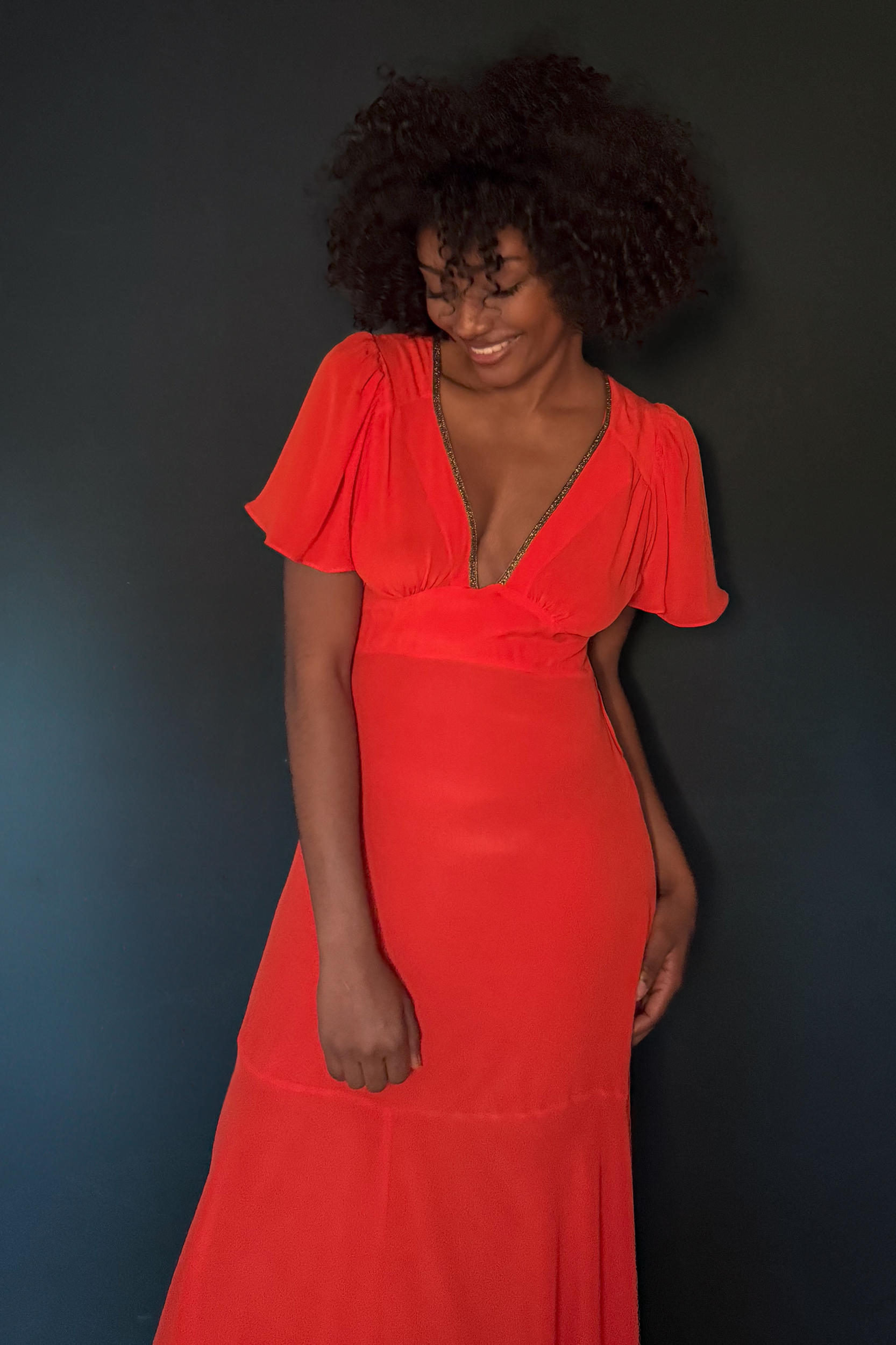 Iris Dress in Red