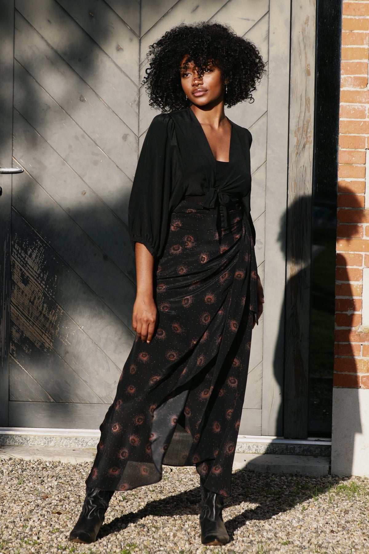 Calypso Skirt Chocolate Medusa Print