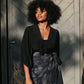 Bolero in Black Silk