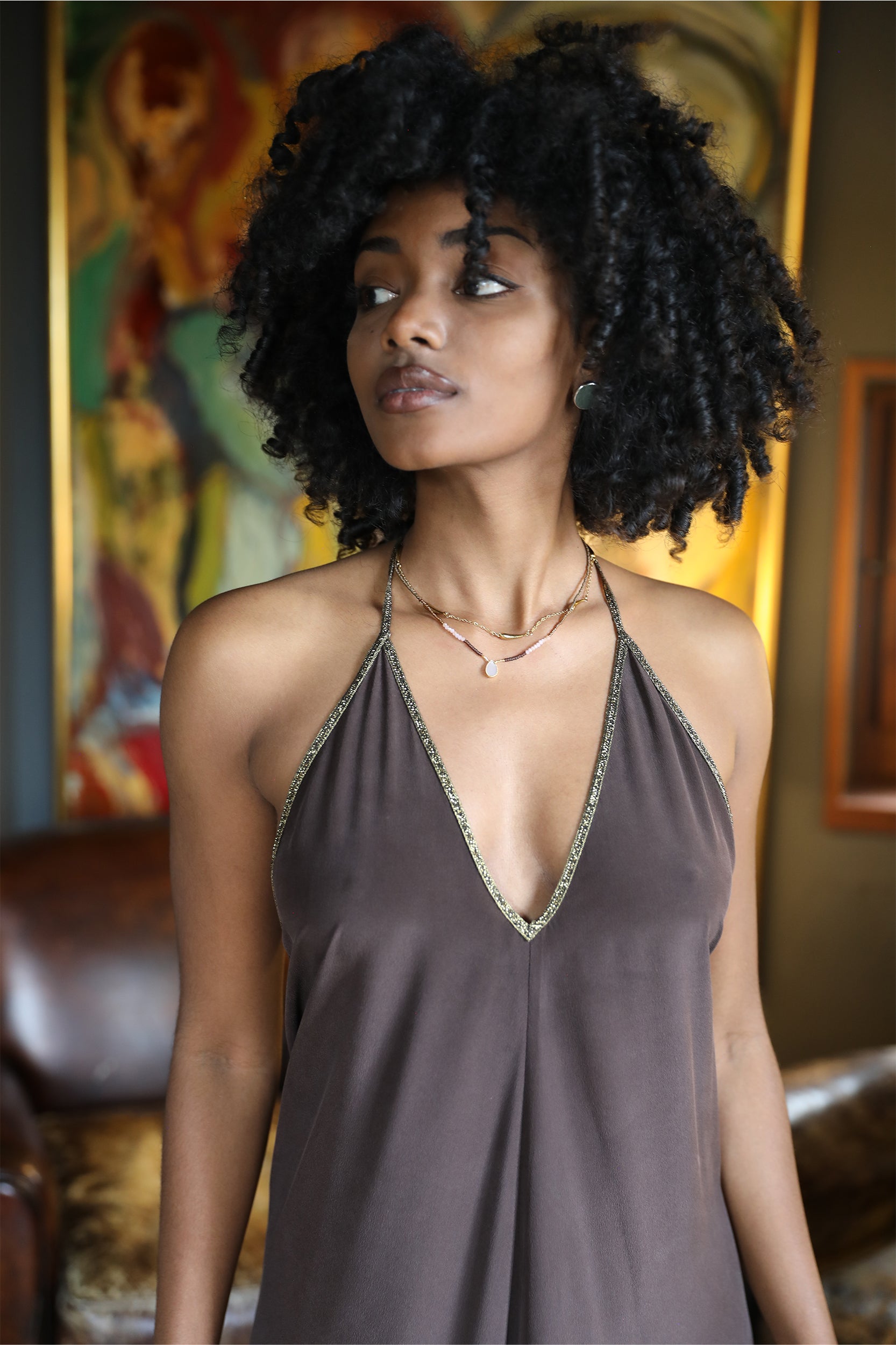 Rhodes Dress in Chocolate