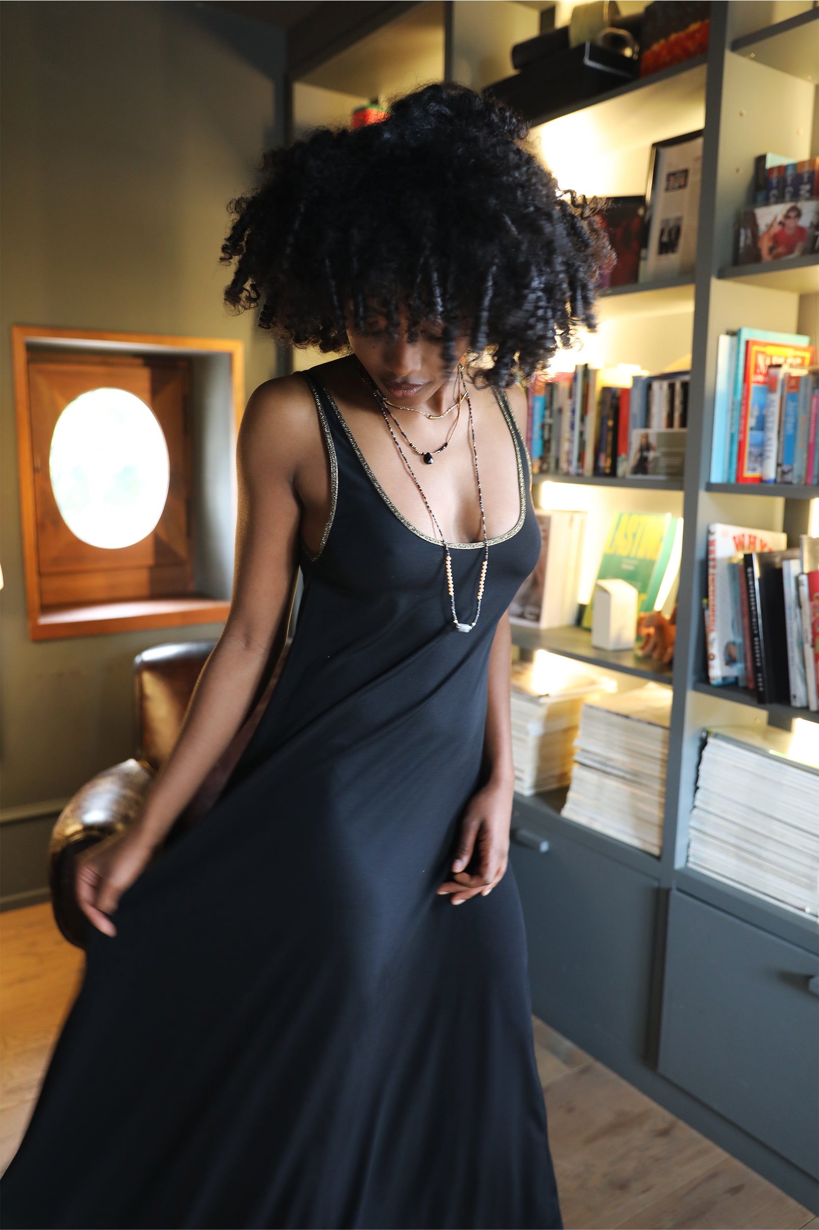 Nyxx Dress in Black Jersey