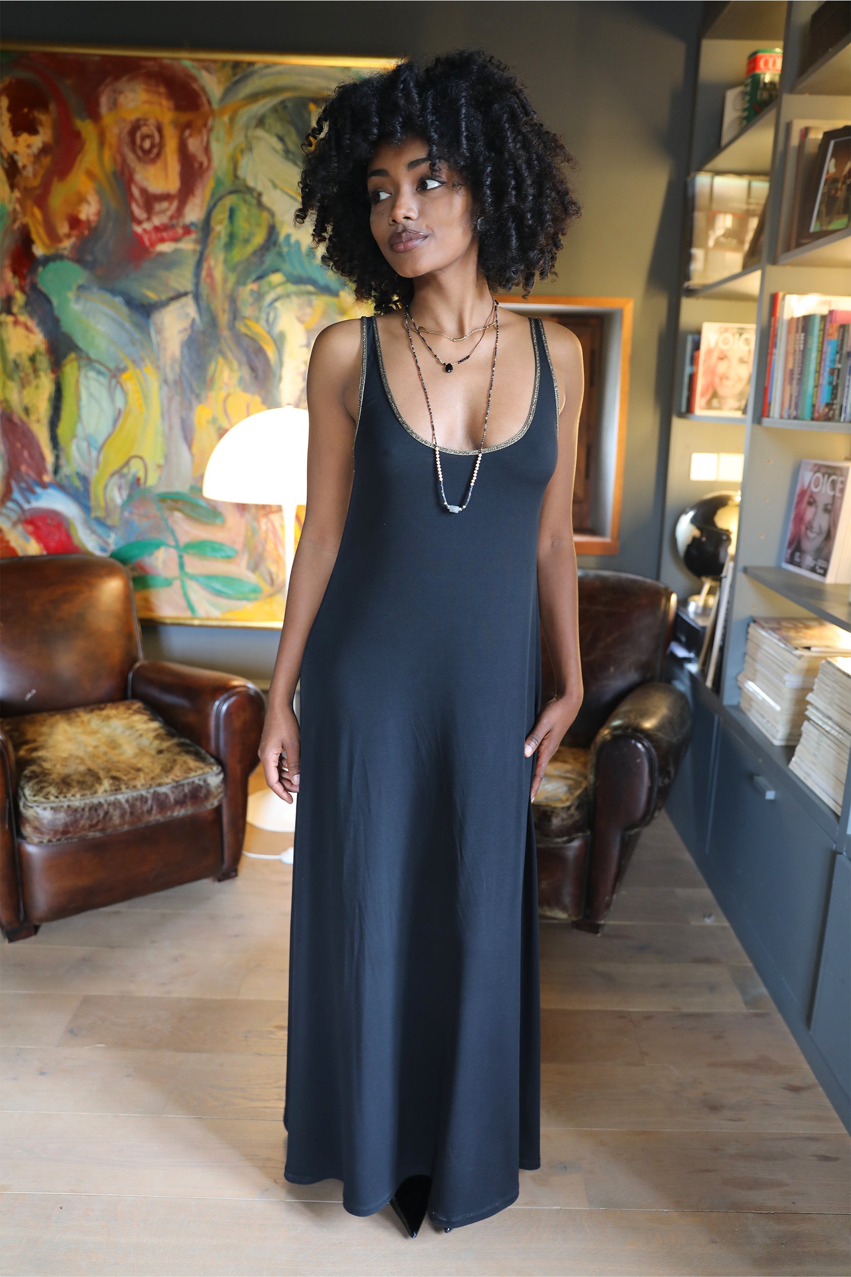 Nyxx Dress in Black Jersey