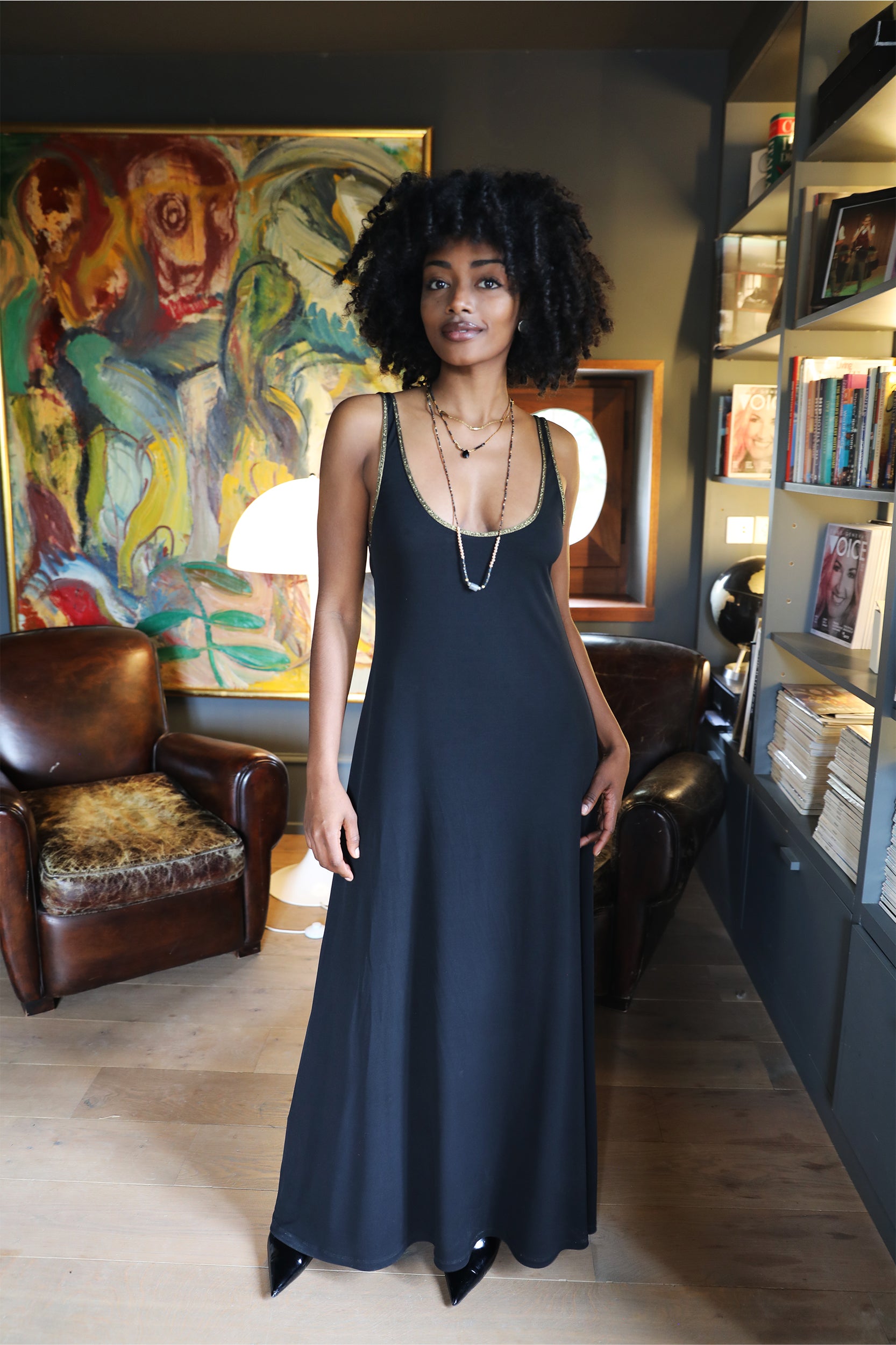 Nyxx Dress in Black Jersey