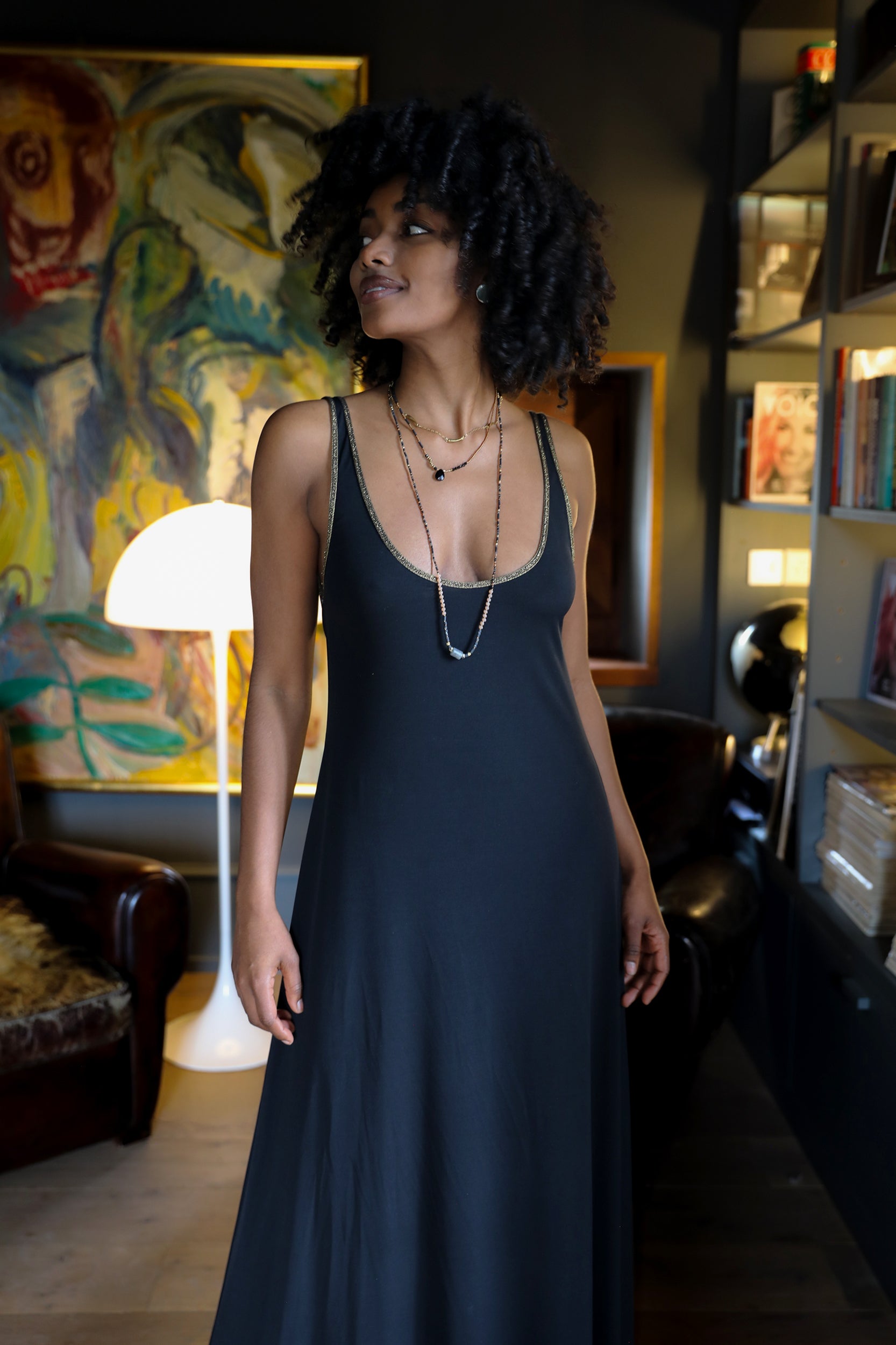 Nyxx Dress in Black Jersey