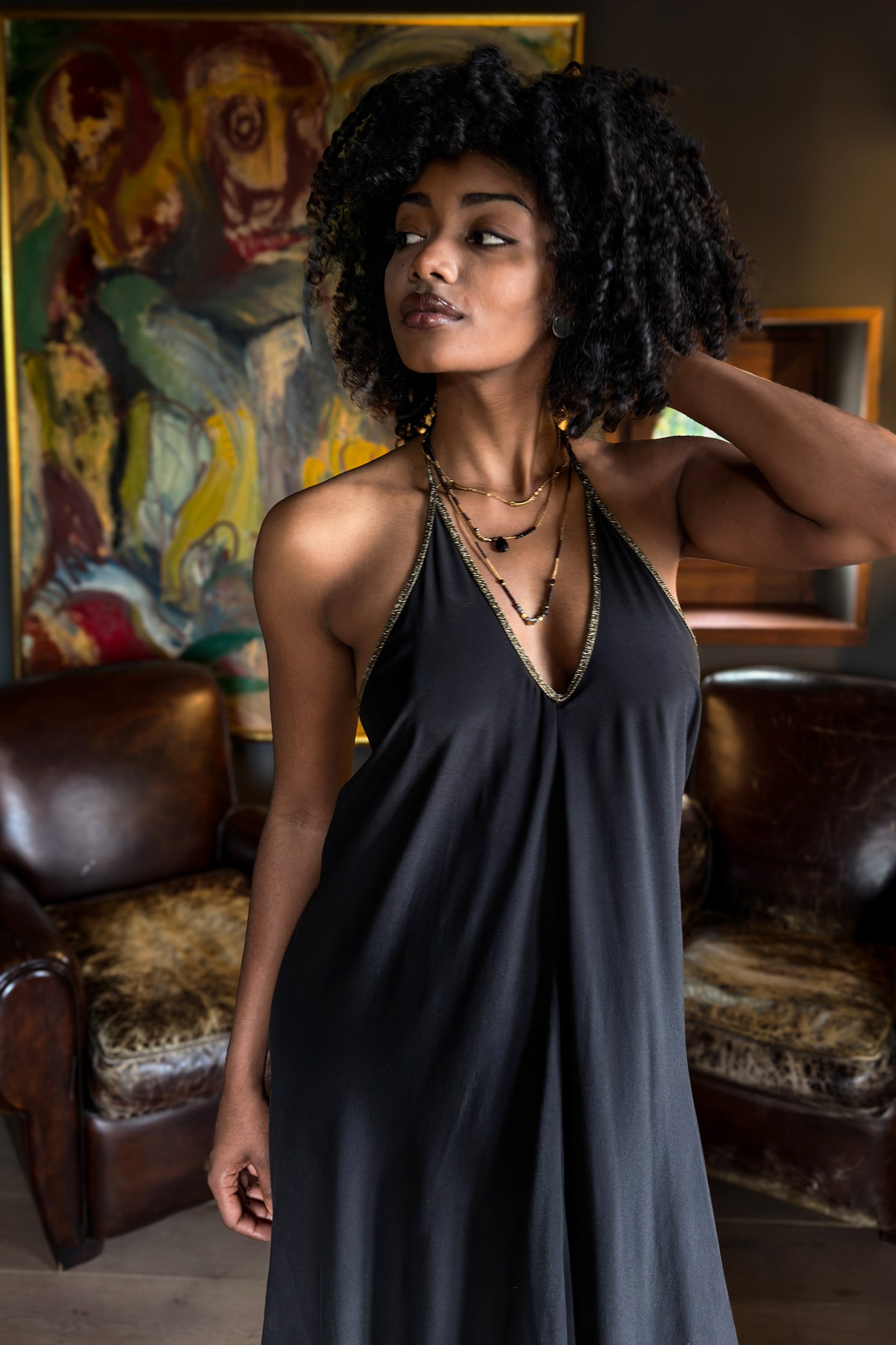 Rhodes Dress in Black