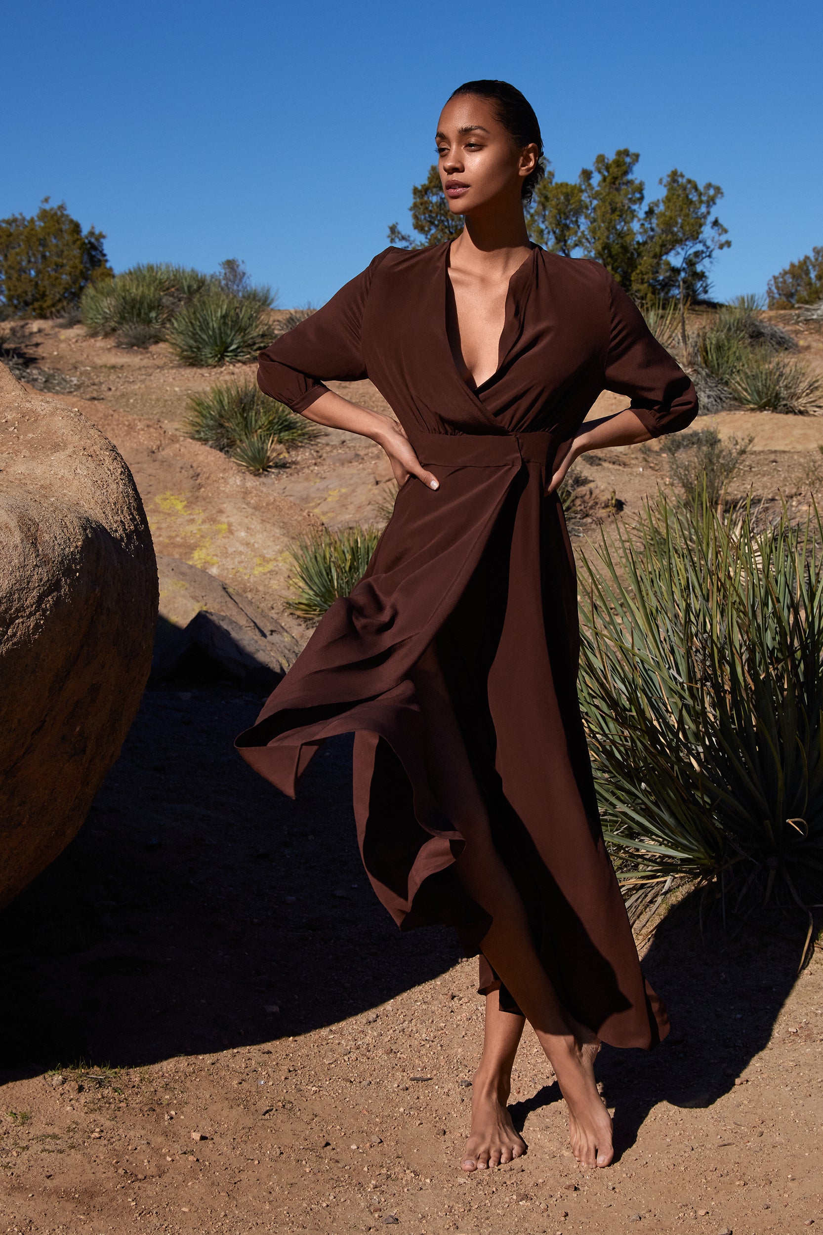 Athena Dress in Clove