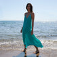 Rhodes in Block Silk in Aqua